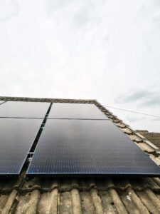 Solar Panels on Grey Roof