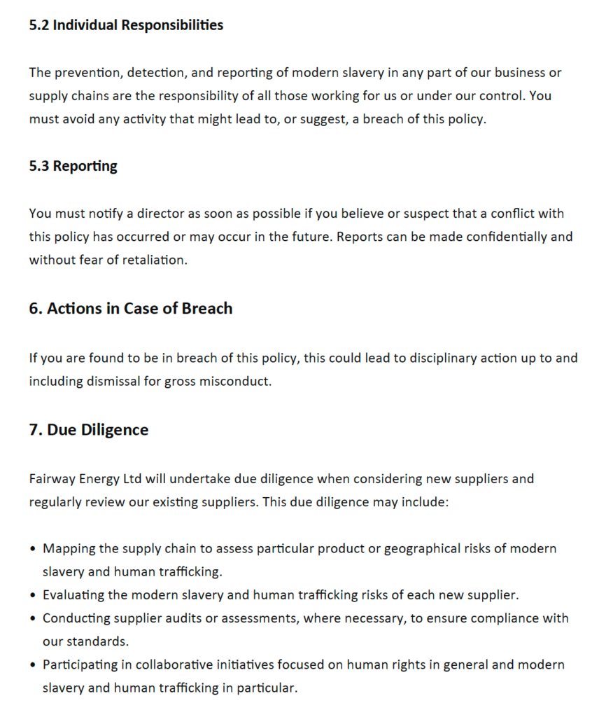 modern slavery policy 3