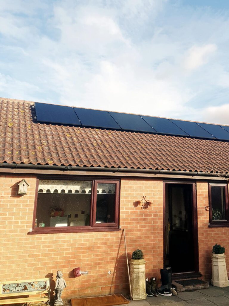 solar panels bungalow